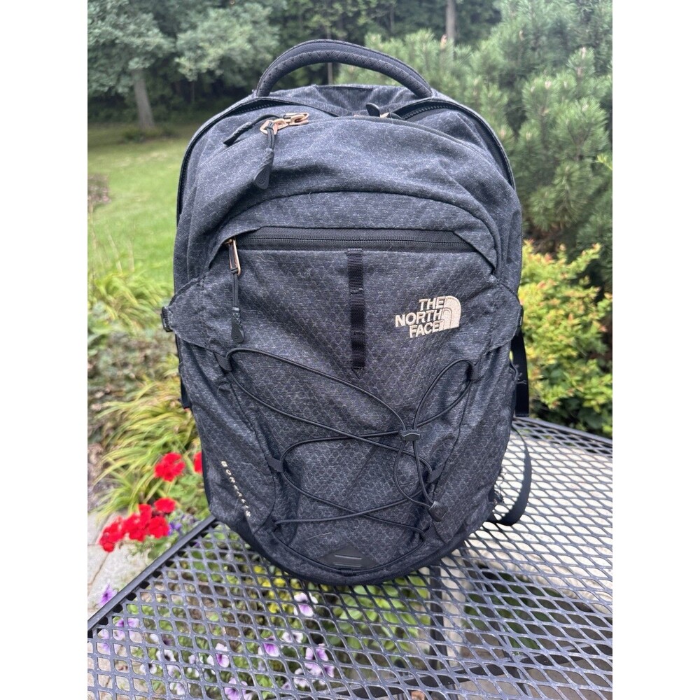 The North Face Borealis Backpack Gray Black Laptop School Travel Bag – Rose Zip
